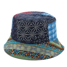 Load image into Gallery viewer, Retro Distressed Print Bucket Hat Men and Women Street Hip Hop Double-Sided Bucket Hat Travel Sun Hat