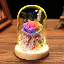 Load image into Gallery viewer, Preserved Fresh Flower Rose Glass Cover Finished Decoration Christmas Gift for Girlfriend Birthday Ideas Gift
