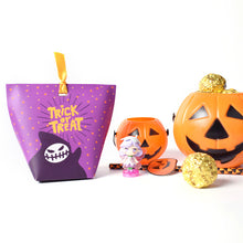 Load image into Gallery viewer, 10PCs Halloween Candy Box Pumpkin Folding DIY Packaging Paper Box Funny Pumpkin Packaging Box