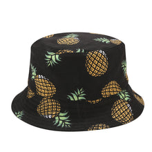 Load image into Gallery viewer, Spring and Summer Fruit Pineapple Hat Reversible Fisherman Hat Bucket Hat Leisure Travel Sun Hat
