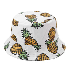Load image into Gallery viewer, Spring and Summer Fruit Pineapple Hat Reversible Fisherman Hat Bucket Hat Leisure Travel Sun Hat