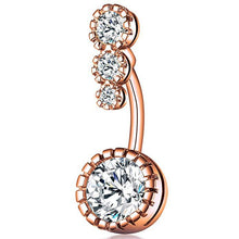 Load image into Gallery viewer, New Belly Umbilical Ring Zircon Navel Buckle Umbilical Ring Piercing Jewelry