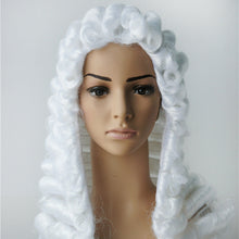 Load image into Gallery viewer, Cosplay Men and Women Judge Special Wig Curly Wig Gray Wig without Bangs Wig