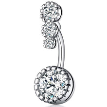 Load image into Gallery viewer, New Belly Umbilical Ring Zircon Navel Buckle Umbilical Ring Piercing Jewelry