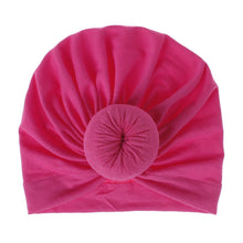 Load image into Gallery viewer, 18-Color Knitted Rayon Donut Babies' Cloth Cap Children's Hat Baby