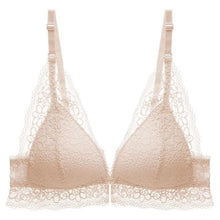 Load image into Gallery viewer, Lace Sexy No Wire Bras Gathering Front Buckle Adjustable Bras