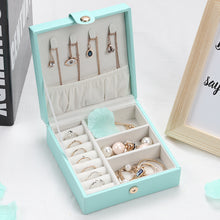 Load image into Gallery viewer, Jewelry Storage Box Portable PU Leather For Ring Bracelet Finishing Holders Case