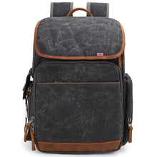 Load image into Gallery viewer, Photography Bag SLR Backpack Waterproof Large Capacity Wax Dyed Canvas Outdoor Bag