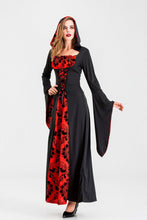 Load image into Gallery viewer, Costumes Cospaly Halloween Witch Costume Female Adult Ghost Vampire Vampire Black and Red Devil Dress Death