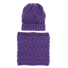 Load image into Gallery viewer, Women's Knitted Hat Hat Scarf Two-Piece Set Autumn and Winter New Fashion Woolen Hat