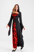 Load image into Gallery viewer, Costumes Cospaly Halloween Witch Costume Female Adult Ghost Vampire Vampire Black and Red Devil Dress Death