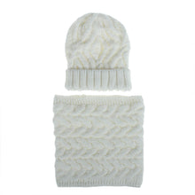 Load image into Gallery viewer, Women's Knitted Hat Hat Scarf Two-Piece Set Autumn and Winter New Fashion Woolen Hat