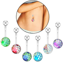 Load image into Gallery viewer, Belly Ring Creative Scale Navel Stud Piercing Jewelry