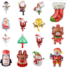 Load image into Gallery viewer, Mini Christmas Tree Christmas Snowman Balloon Christmas Party Arrangement Balloon Mini Christmas Aluminum Film Balloon