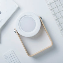 Load image into Gallery viewer, Wooden Handle Retro Lantern Small Night Lamp Telescopic Folding Led Eye Protection Reading Lamp USB Portable Rechargeable Light