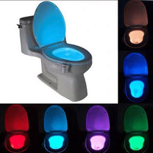 Load image into Gallery viewer, 8-Color Night Lighting Color Changing Small Night Lamp Led Multifunctional Children's Toilet Hanging Toilet Cover Induction Night Light