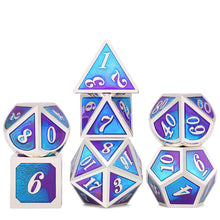 Load image into Gallery viewer, Metal Dice Set with Bag Board Role Playing Dragons Table Game Bar Party 7Pcs/Set