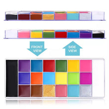 Load image into Gallery viewer, 12/20 Colors Flash Tattoo Face Body Painting Oil Painting Art To Use In Fancy Dress Ball Dress Professional Halloween Makeup