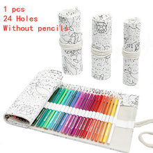 Load image into Gallery viewer, Pencil Case Colorful Cloth Pencil Case Stationery Cosmetic Pencil Storage Bag
