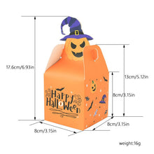 Load image into Gallery viewer, 12/24/36PCS Halloween Candy Box Horror Ghost Cat Pumpkin Cross Paper Gift Cookie Box Trick Treat for DIY Halloween Party Supply