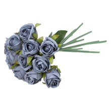 Load image into Gallery viewer, 12 Heads Simulation Artificial Rose Flower Silk Bouquet Wedding Party Home Decor Beauty Cheap Fake Flowers indoor Accessories