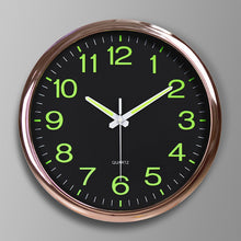 Load image into Gallery viewer, Wall Clock 12 inch Luminous Minimalist Modern Design White Quartz Simple Glowing Hanging Clocks Bedroom Living Room Decoration