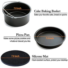Load image into Gallery viewer, 12pcs/set 7 Inch/8 Inch Stainless Steel Air Fryer Accessories for Gowise Phillips Cozyna Secura Fit Airfryer 3.7 4.2 5.3 5.8QT