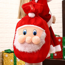 Load image into Gallery viewer, Christmas Decoration Supplies Backpack for the Elderly Gift Bag High-Grade Gold Velvet Gift Bag Large Drawstring Candy Bag