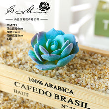 Load image into Gallery viewer, Blue Series Artificial Succulent Pant Flower Head Creative DIY Accessories Flower Arrangement Artificial Flower Plant Wall Supplies Green Plant