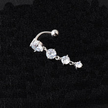 Load image into Gallery viewer, Piercing Jewelry Zircon Upside down Fashion Belly Ring Creative Navel Stud