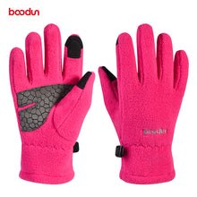 Load image into Gallery viewer, Children's Riding Gloves Outdoor Male and Female Baby Touch Screen Non-Slip Wear-Resistant Warm Gloves