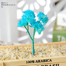 Load image into Gallery viewer, Blue Series Artificial Succulent Pant Flower Head Creative DIY Accessories Flower Arrangement Artificial Flower Plant Wall Supplies Green Plant