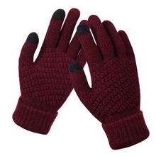 Load image into Gallery viewer, Women's Fleece Lined Padded Warm Keeping Non-Slip Couple Knitted Touch-Screen Gloves