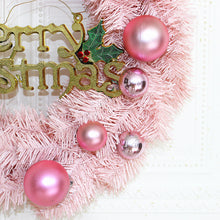 Load image into Gallery viewer, Factory Christmas Decorative Pink Christmas Wreath 30/40/50cm Rattan Ring Shopping Window Scene