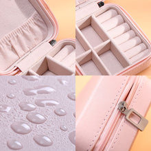 Load image into Gallery viewer, Jewelry Storage Box Portable Earrings Ring PU Leather Holders Case