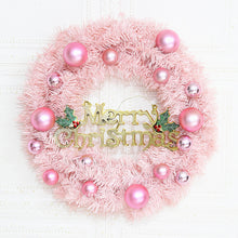 Load image into Gallery viewer, Factory Christmas Decorative Pink Christmas Wreath 30/40/50cm Rattan Ring Shopping Window Scene