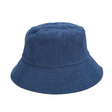 Load image into Gallery viewer, Suede Wide Brim Bucket Hat Men's and Women's Solid Color Light Board Double-Sided Wear Bucket Hat Autumn Outdoor Sun Hat
