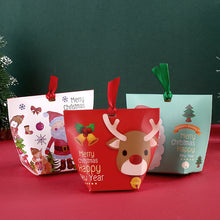 Load image into Gallery viewer, 10pcs Christmas Eve DIY Gift Box Baking Biscuit Gift Box for Christmas Candy Box