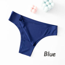 Load image into Gallery viewer, Sexy Seamless Ice Silk Stretch Comfortable Panties Low Waist Thong Women's Ultra-thin Bikini Panties