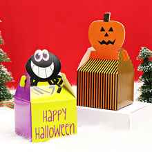 Load image into Gallery viewer, 5PCs Halloween Candy Box Biscuit Cake Box DIY Baking Food Packaging Box Pumpkin Theme Ornament Gift Box