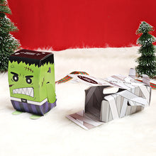 Load image into Gallery viewer, 10PCs Halloween candy box three-dimensional DIY packaging box cute creative candy box packaging paper box