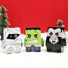 Load image into Gallery viewer, 10PCs Halloween candy box three-dimensional DIY packaging box cute creative candy box packaging paper box