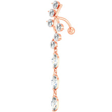 Load image into Gallery viewer, Belly Umbilical Ring Creative Chamfering Zircon Navel Decoration Umbilical Ring