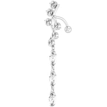 Load image into Gallery viewer, Belly Umbilical Ring Creative Chamfering Zircon Navel Decoration Umbilical Ring