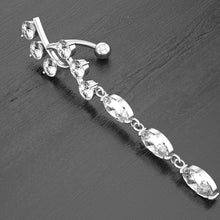 Load image into Gallery viewer, Belly Umbilical Ring Creative Chamfering Zircon Navel Decoration Umbilical Ring
