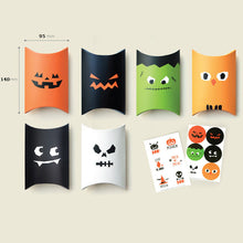 Load image into Gallery viewer, 5PCs Funny Halloween Gift Box Candy Pillow Box Creative Packaging Gift Paper Box