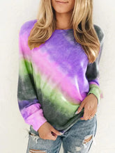 Load image into Gallery viewer, Spring and Autumn Print round Neck Long Sleeve Casual T-shirt Top Women's Clothing