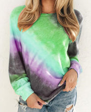 Load image into Gallery viewer, Spring and Autumn Print round Neck Long Sleeve Casual T-shirt Top Women's Clothing