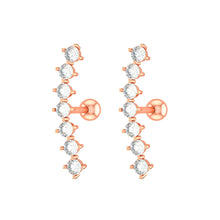 Load image into Gallery viewer, Exquisite Fashion 7 Zircon Ear Bone Stud Earrings Piercing Jewelry