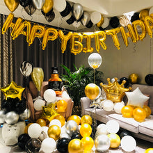 Load image into Gallery viewer, Christmas Happy Birthday Girl Boy Aluminum Foil Balloon Set Scene Background Wall Layout Male Adult Party Decoration Supplies